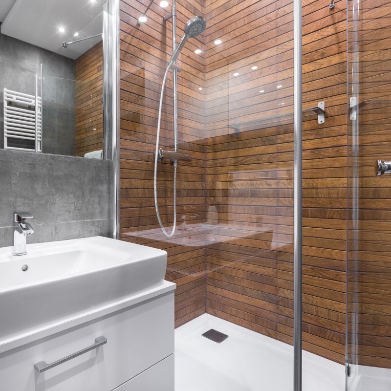 Open-Concept Shower Space